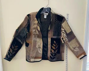 ColdWater Creek pattern jacket. Beautifully made with full from zipper. Size:PS thumbnail 1