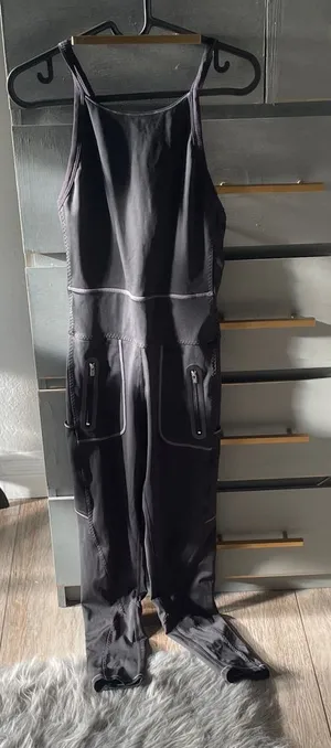 Free People Black Slim Jumpsuit with Zip Pockets thumbnail 1