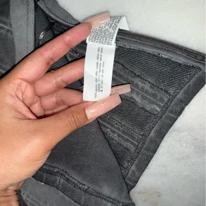 Zara Charcoal Washed Denim Corset Crop Top Structured Bustier Cotton Wmns Small thumbnail 9