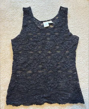 Victoria’s Secret Lace Sheer Tank thumbnail 1