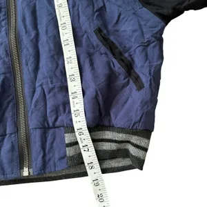NWOT We‎ the Free Retro Cropped Bomber Jacket Size XS Navy Marine thumbnail 9