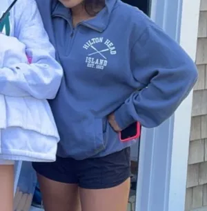 Hilton head island navy quarter zip Blue thumbnail 1