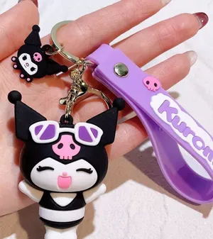 Kuromi Summer Vibes Bikini Sunglasses Keychain Lanyard Bag Charm Cute Gift thumbnail 1