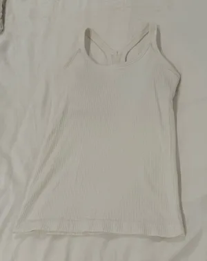 lululemon athletica Ribbed Racerback Tank - White thumbnail 1