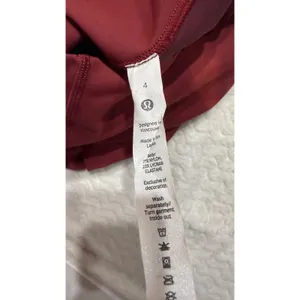 Lululemon wunder High-Rise Biker Short 8 Red Merlot Diamond Dye Nulu Size 4 thumbnail 6