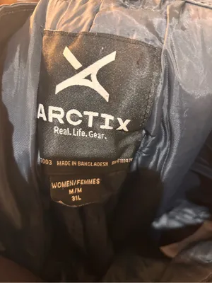 Arctix womens insulated waterproof ski snow pants gray M 31L thumbnail 5
