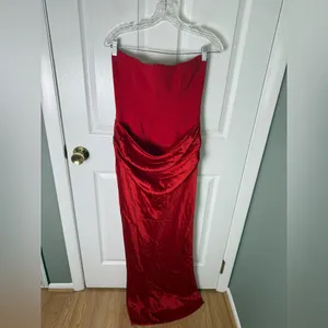 House of CB Persephone Scarlet Strapless Corset Maxi Dress M thumbnail 2