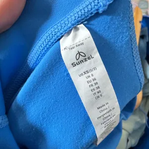 Sunzel Activewear Blue High Waisted Capri Leggings Athletic Workout Pants XS‎ thumbnail 2