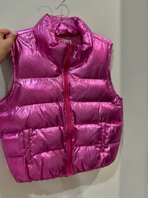 The Clothing Exchange Company Pink Metallic Vest thumbnail 1