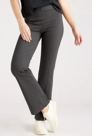 Quince Ultra Stretch Ponte Bootcut Pants Charcoal Gray Size Large Work Career thumbnail 1