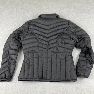 Athleta Jacket Womens Small Black Goose Down Puffer Full Zip Hiking Quilted thumbnail 10