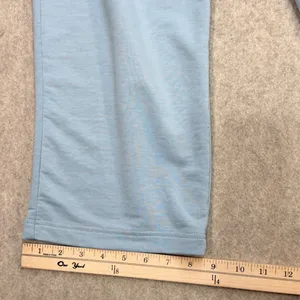 Under Armour Wide Leg Crop Pants Womens Medium Blue Athleisure Sporty Loungewear thumbnail 8
