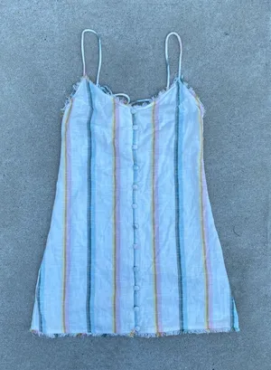 Billabong x The Salty Blonde Sunny Stripes Slip Dress size S Small thumbnail 1