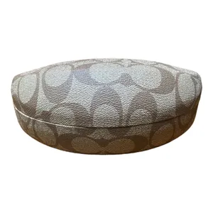 Coach Signature C Khaki Brown Hard Clamshell Eyeglass Sunglasses Case Canvas thumbnail 4