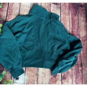 Lululemon Scuba Half Zip Green Size XS/S thumbnail 6