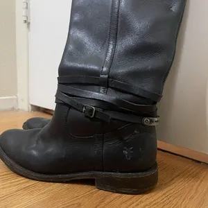 FRYE Leather Black Knee high Riding Western country boots US 7 -77754 4003 thumbnail 2