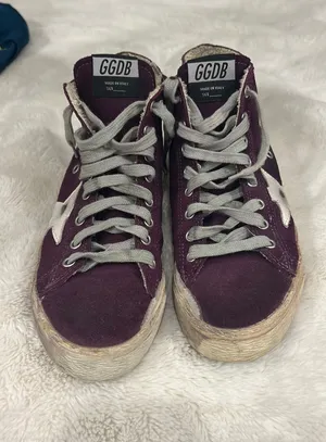 Maroon golden goose high tops  thumbnail 1