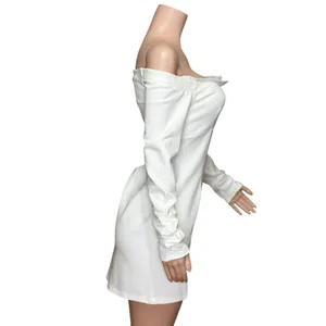 BHLDN Gianna Off The Shoulder Mini Dress, Ivory, Small thumbnail 9