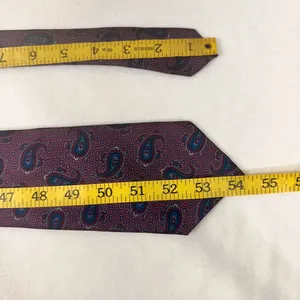 Mallards Neck Tie Silk Purple Multicolor Presley Geometric Hand Sewn USA thumbnail 9