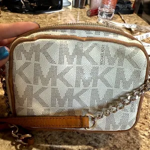 Michael Kors Cream and Tan Mini Bag thumbnail 2