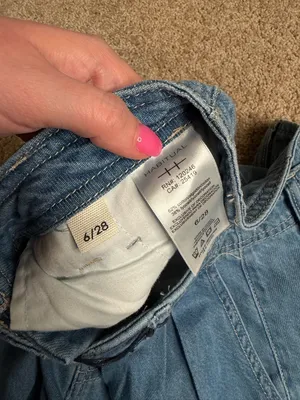 Habitual Light Wash Denim Pants‎ Relaxed Barrel Leg Jeans NWT Size 6/28 thumbnail 4