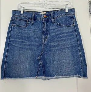 J.Crew Size 29 Medium Wash Denim Mini Skirt thumbnail 1