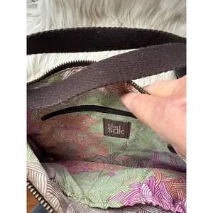 The Sak Leather and Snakeskin Pattern Crossbody Bag thumbnail 8
