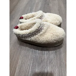 Ugg Women‎ Tazz Ugg Braid Natural Suede Platform Shoes Us 9 thumbnail 3