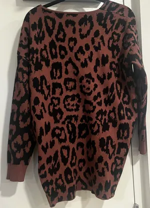 Leopard Twist Front Sweater  thumbnail 5