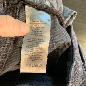 Pilcro and the Letterpress Women Gray Corduroy Straight Leg Pants 30 Tall Preppy thumbnail 5