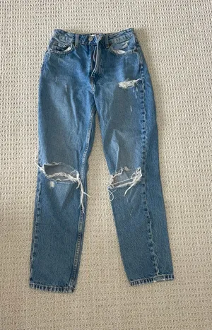 ZARA Jeans High-Rise Straight Leg Women’s thumbnail 1