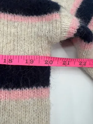 BODEN Fluffy Stripe Jumper sweater mohair wool‎ blend sz XS thumbnail 5