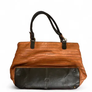 IL DUCA Italy Brown Leather Hobo Shoulder Hand Bag Purse Large Tote Carry All Cognac thumbnail 2