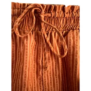 Wild Fable Women's Orange Striped Smocked Paperbag Waist Shorts - Size XL thumbnail 5
