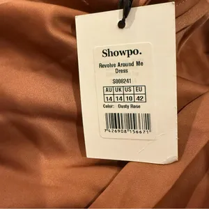 Showpo Revolve Around Me Dusty Rose Wrap Maxi Dress 10 NWT thumbnail 4