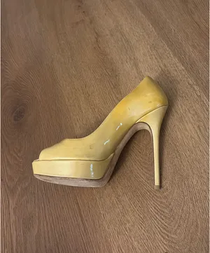 Jimmy Choo Heels Patent Leather Nude 37 thumbnail 6