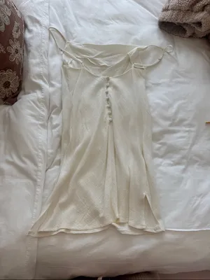 Princess Polly Cream Slip Dress thumbnail 3