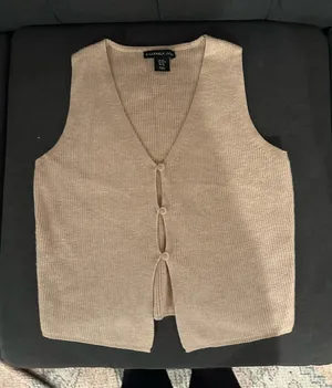 Sweater Vest Tan thumbnail 1