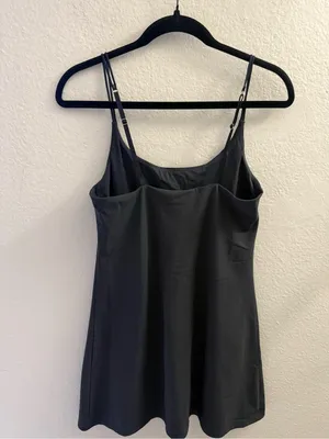Abercrombie & Fitch Travelers Dress Black Mini Size L Pickleball Tennis Hiking thumbnail 3