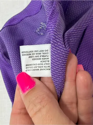 Lady Hagen Women's Golf Tank Top With Ruched Side Size Small Purple Polka Dot thumbnail 12