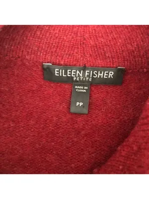 Eileen Fisher Womens Cardigan Jacket Red Size PP Wool Button-Up Petite thumbnail 4