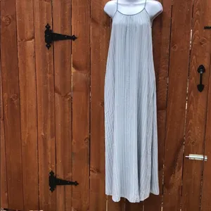 Armani Exchange Lined Maxi Dress With Pockets Green Size XS thumbnail 2