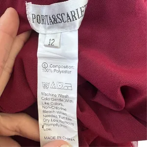 NEW Portia and Scarlett PS22180 Cowl Evening Gown Deep Red thumbnail 5