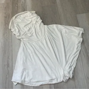 Urban Outfitters Dress strapless drop waist mini womens White (small) party cute thumbnail 4