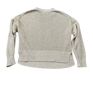 J. Crew‎ Size Small Marled Knit Crewneck Sweater Tan Cream Long Sleeve Coastal thumbnail 7