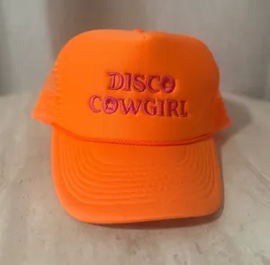 Disco Cowgirl Pink & Orange Boyfriend Hat | OS thumbnail 1