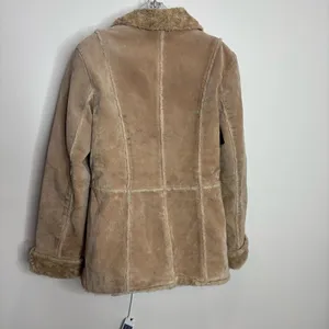 Giacca Vintage Penny Lane Genuine Leather Hippy Coat Tan brown medium jacket thumbnail 4