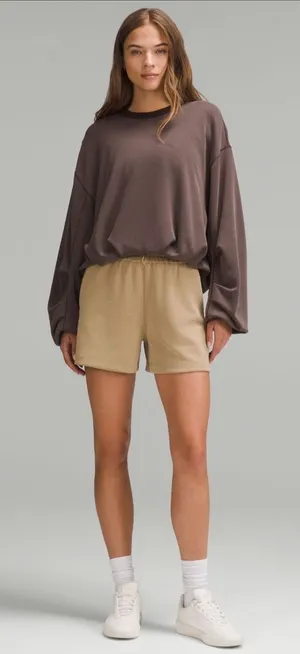 Lululemon NWT Softstreme High-Rise Short 4" Filbert Tan thumbnail 1