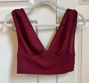 SheIn V-neck crop top thumbnail 1