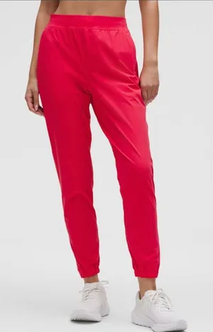 NWT Lululemon Adapted State HR‎ Jogger Red Lightweight Athletic Pants Women's thumbnail 1
